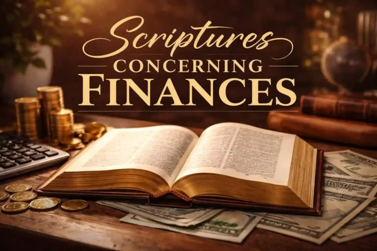 scriptures concerning finances